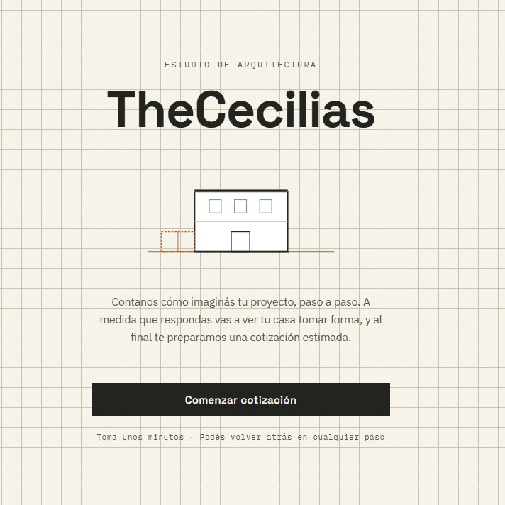 TheCecilias — cotizador de obra
